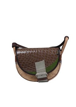 damska torebka listonoszka skórzana na ramię Freshman Mini beżowa - id: 46911 - marki Słoń Torbalski - 187289350 damska torebka listonoszka skórzana na ramię Freshman Mini beżowa ze sklepu Słoń Torbalski w kategorii Listonoszki - zdjęcie 187289350