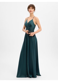 Marie Lund Damska sukienka wieczorowa Kobiety jodłowy jednolity ze sklepu vangraaf w kategorii Sukienki - zdjęcie 187289383