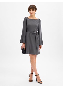 Vila Damska sukienka koktajlowa - VIEleinas Kobiety antracytowy jednolity ze sklepu vangraaf w kategorii Sukienki - zdjęcie 187289421