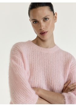 Reserved - Sweter z wełną - pastelowy róż ze sklepu Reserved w kategorii Swetry damskie - zdjęcie 187290473