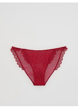 Reserved - Siateczkowe majtki figi - czerwony - id: 459EZ-33X - marki Reserved - 187290641 Reserved - Siateczkowe majtki figi - czerwony ze sklepu Reserved w kategorii Majtki damskie - zdjęcie 187290641