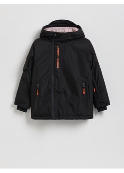 Reserved - Ocieplana kurtka z kapturem - czarny ze sklepu Reserved w kategorii Kurtki chłopięce - zdjęcie 187290721