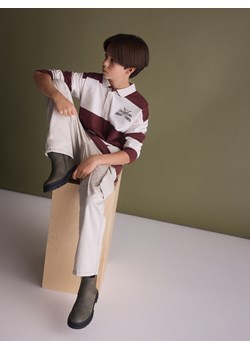 Reserved - Longsleeve polo - ciemnobrązowy - id: 604FJ-89X - marki Reserved - 187290752 Reserved - Longsleeve polo - ciemnobrązowy ze sklepu Reserved w kategorii Bluzy chłopięce - zdjęcie 187290752