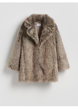 Reserved - Sztuczne futro - beżowy ze sklepu Reserved w kategorii Futra damskie - zdjęcie 187291180