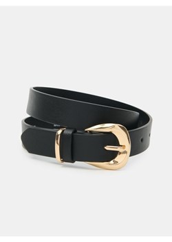 Sinsay - Pasek ze złotą klamrą - czarny - id: 937EJ-99X - marki Sinsay - 187291722 Sinsay - Pasek ze złotą klamrą - czarny ze sklepu Sinsay w kategorii Paski damskie - zdjęcie 187291722