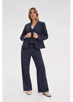 Spodnie w paski granatowe ze sklepu Moodo.pl w kategorii Spodnie damskie - zdjęcie 187291753