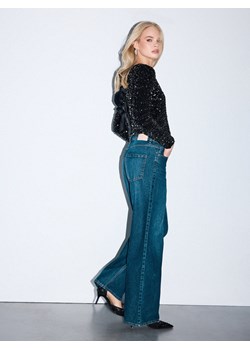Mohito - Jeansy wide leg - granatowy ze sklepu Mohito w kategorii Jeansy damskie - zdjęcie 187291964