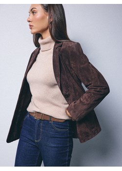 Mohito - Wełniany beżowy golf - beżowy ze sklepu Mohito w kategorii Swetry damskie - zdjęcie 187292013