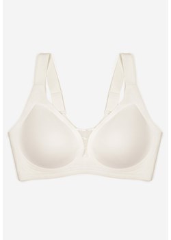 Biały Biustonosz z Prążkowanego Materiału Ezimere ze sklepu born2be.pl w kategorii Biustonosze - zdjęcie 187292243