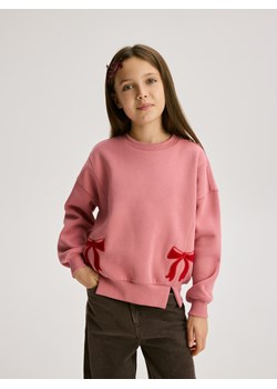 Reserved - Bluza z kokardkami - jasnofioletowy ze sklepu Reserved w kategorii Bluzy dziewczęce - zdjęcie 187292604