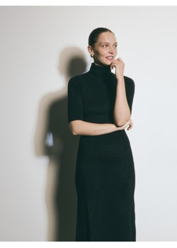 Reserved - Sukienka z wiskozą - czarny ze sklepu Reserved w kategorii Sukienki - zdjęcie 187292734