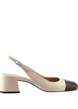 Högl Skórzane czółenka w kolorze kremowo-czarnym ze sklepu Limango Polska w kategorii Czółenka - zdjęcie 187293053