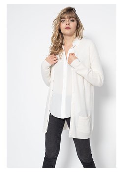 Perfect Cashmere Kaszmirowy kardigan &quot;Pearl&quot; w kolorze kremowym ze sklepu Limango Polska w kategorii Swetry damskie - zdjęcie 187293162