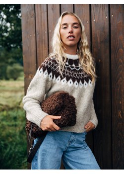 Reserved - Sweter z dodatkiem wełny - wielobarwny ze sklepu Reserved w kategorii Swetry damskie - zdjęcie 187294082