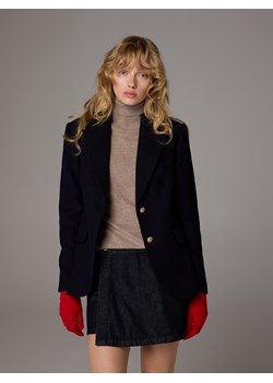 Reserved - Wełniane rękawiczki z dodatkiem kaszmiru - czerwony ze sklepu Reserved w kategorii Rękawiczki damskie - zdjęcie 187294224