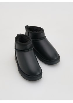 Reserved - Skórzane botki za kostkę - czarny - id: 913GT-99X - marki Reserved - 187294523 Reserved - Skórzane botki za kostkę - czarny ze sklepu Reserved w kategorii Buty zimowe dziecięce - zdjęcie 187294523