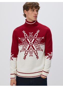Reserved - Golf ze świątecznym motywem - wielobarwny ze sklepu Reserved w kategorii Swetry męskie - zdjęcie 187294541