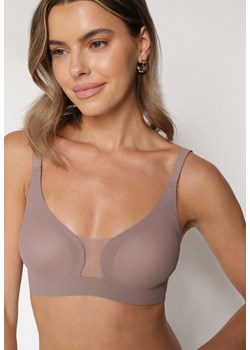 Ciemnobeżowy Biustonosz z Ozdobnym Wycięciem Ezirelle - id: 401903 - marki born2be - 187294763 Ciemnobeżowy Biustonosz z Ozdobnym Wycięciem Ezirelle ze sklepu born2be.pl w kategorii Biustonosze - zdjęcie 187294763