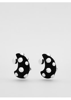 Reserved - Welurowe kolczyki z ćwiekami - czarny ze sklepu Reserved w kategorii Kolczyki - zdjęcie 187295574