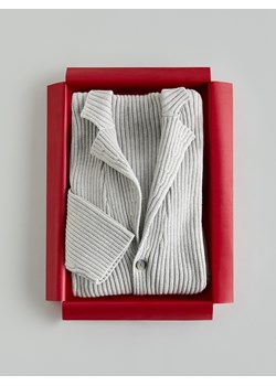 Reserved - Kardigan z domieszką wełny - jasnoszary ze sklepu Reserved w kategorii Swetry damskie - zdjęcie 187295663