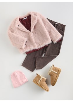 Reserved - Kurtka z imitacji futra - pastelowy róż - id: 270EX-03X - marki Reserved - 187295782 Reserved - Kurtka z imitacji futra - pastelowy róż ze sklepu Reserved w kategorii Kurtki dziewczęce - zdjęcie 187295782