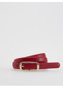 Reserved - Wąski pasek z klamrą - czerwony - id: 277FE-33X - marki Reserved - 187295793 Reserved - Wąski pasek z klamrą - czerwony ze sklepu Reserved w kategorii Paski damskie - zdjęcie 187295793