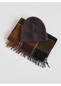 Reserved - Szalik z wełną - beżowy - id: 427FF-80X - marki Reserved - 187295913 Reserved - Szalik z wełną - beżowy ze sklepu Reserved w kategorii Szaliki męskie - zdjęcie 187295913