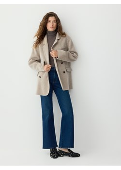 Reserved - Wełniana marynarka handmade - jasnoszary - id: 475GX-09M - marki Reserved - 187295971 Reserved - Wełniana marynarka handmade - jasnoszary ze sklepu Reserved w kategorii Marynarki damskie - zdjęcie 187295971