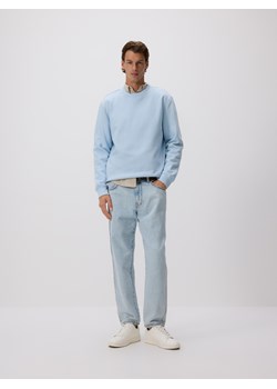 Reserved - Gładka bluza z bawełną - jasnoniebieski - id: 6928H-05X - marki Reserved - 187296230 Reserved - Gładka bluza z bawełną - jasnoniebieski ze sklepu Reserved w kategorii Bluzy męskie - zdjęcie 187296230