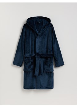 Reserved - Szlafrok z kapturem - granatowy - id: 928ER-59X - marki Reserved - 187296460 Reserved - Szlafrok z kapturem - granatowy ze sklepu Reserved w kategorii Szlafroki męskie - zdjęcie 187296460