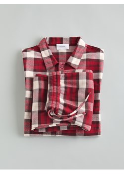 Reserved - Dwuczęściowa piżama w kratę - czerwony ze sklepu Reserved w kategorii Piżamy męskie - zdjęcie 187296532