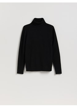 Reserved - Sweter z wełną merino - czarny - id: 953GC-99X - marki Reserved - 187296561 Reserved - Sweter z wełną merino - czarny ze sklepu Reserved w kategorii Swetry męskie - zdjęcie 187296561