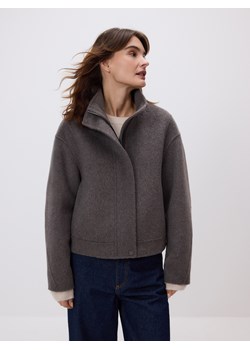 Reserved - Kurtka handmade z wełną - szary - id: VZ741-85M - marki Reserved - 187296682 Reserved - Kurtka handmade z wełną - szary ze sklepu Reserved w kategorii Kurtki damskie - zdjęcie 187296682