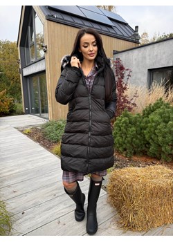 Czarna Kurtka z Futerkiem przy Kapturze - id: 23070193 - marki Modnakiecka.pl - 187297501 Czarna Kurtka z Futerkiem przy Kapturze ze sklepu ModnaKiecka.pl w kategorii Kurtki damskie - zdjęcie 187297501