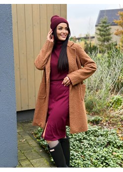 Brązowy Płaszcz z Kieszeniami - id: 23058422 - marki Modnakiecka.pl - 187297601 Brązowy Płaszcz z Kieszeniami ze sklepu ModnaKiecka.pl w kategorii Płaszcze damskie - zdjęcie 187297601