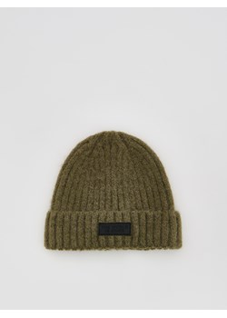 Reserved - Czapka z domieszką wełny - ciemnozielony - id: 451HW-78M - marki Reserved - 187297960 Reserved - Czapka z domieszką wełny - ciemnozielony ze sklepu Reserved w kategorii Czapki dziecięce - zdjęcie 187297960