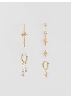 Reserved - Zestaw kolczyków z cyrkoniami - złoty - id: 538FD-GLD - marki Reserved - 187298022 Reserved - Zestaw kolczyków z cyrkoniami - złoty ze sklepu Reserved w kategorii Kolczyki - zdjęcie 187298022