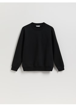 Reserved - Gładka bluza z bawełną - czarny ze sklepu Reserved w kategorii Bluzy męskie - zdjęcie 187298072