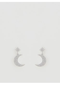 Reserved - Wiszące kolczyki z cyrkoniami - srebrny - id: 721IL-SLV - marki Reserved - 187298101 Reserved - Wiszące kolczyki z cyrkoniami - srebrny ze sklepu Reserved w kategorii Kolczyki - zdjęcie 187298101