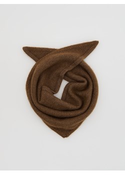 Reserved - Szal z wełną i kaszmirem - brązowy - id: 722FD-88X - marki Reserved - 187298103 Reserved - Szal z wełną i kaszmirem - brązowy ze sklepu Reserved w kategorii Szaliki i chusty damskie - zdjęcie 187298103