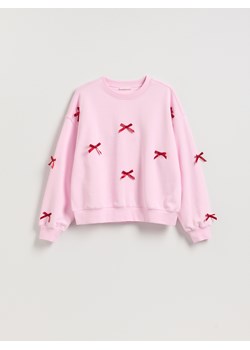 Reserved - Bluza z kokardkami - różowy - id: 726GA-30X - marki Reserved - 187298114 Reserved - Bluza z kokardkami - różowy ze sklepu Reserved w kategorii Bluzy damskie - zdjęcie 187298114