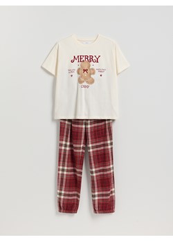 Reserved - LADIES` PYJAMA - czerwony - id: 955EX-33X - marki Reserved - 187298212 Reserved - LADIES` PYJAMA - czerwony ze sklepu Reserved w kategorii Piżamy damskie - zdjęcie 187298212