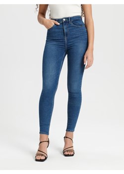 Sinsay - Jeansy super high waist skinny - granatowy - id: 3154B-59J - marki Sinsay - 187298373 Sinsay - Jeansy super high waist skinny - granatowy ze sklepu Sinsay w kategorii Jeansy damskie - zdjęcie 187298373