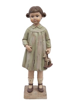 Clayre & Eef Figurka dekoracyjna w kolorze zielono-beżowym - 8 x 23 x 6 cm - id: 15345244 - marki Limango Polska - 187298493 Clayre & Eef Figurka dekoracyjna w kolorze zielono-beżowym - 8 x 23 x 6 cm ze sklepu Limango Polska w kategorii Dekoracje - zdjęcie 187298493