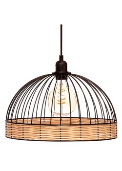 WellHome Lampa wisząca w kolorze czarno-jasnobrązowym - wys. 25 x Ø 35 cm - id: 17699111 - marki Wellhome - 187298664 WellHome Lampa wisząca w kolorze czarno-jasnobrązowym - wys. 25 x Ø 35 cm ze sklepu Limango Polska w kategorii Oświetlenie - zdjęcie 187298664
