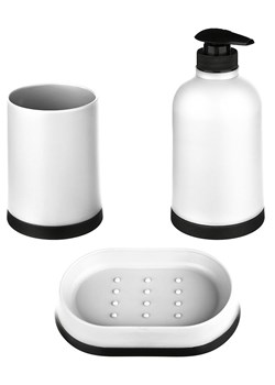WellHome 3-częściowy zestaw łazienkowy w kolorze białym ze sklepu Limango Polska w kategorii Dozowniki do mydła - zdjęcie 187298680