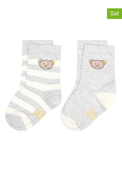 Steiff Skarpety (2 pary) w kolorze szaro-białym - id: 17892310 - marki Steiff - 187299003 Steiff Skarpety (2 pary) w kolorze szaro-białym ze sklepu Limango Polska w kategorii Skarpetki dziecięce - zdjęcie 187299003