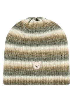 Steiff Czapka dzianinowa w kolorze oliwkowo-kremowym ze sklepu Limango Polska w kategorii Czapki dziecięce - zdjęcie 187299041