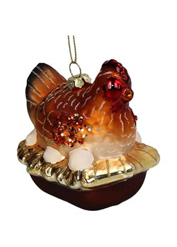 Kersten Ozdoba choinkowa "Chicken Nest" w kolorze brązowym - wys. 9,5 cm - id: 17896732 - marki Kersten - 187299120 Kersten Ozdoba choinkowa "Chicken Nest" w kolorze brązowym - wys. 9,5 cm ze sklepu Limango Polska w kategorii Dekoracje bożonarodzeniowe - zdjęcie 187299120