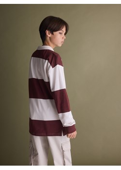 Reserved - Longsleeve polo - ciemnobrązowy ze sklepu Reserved w kategorii Bluzy chłopięce - zdjęcie 187299493